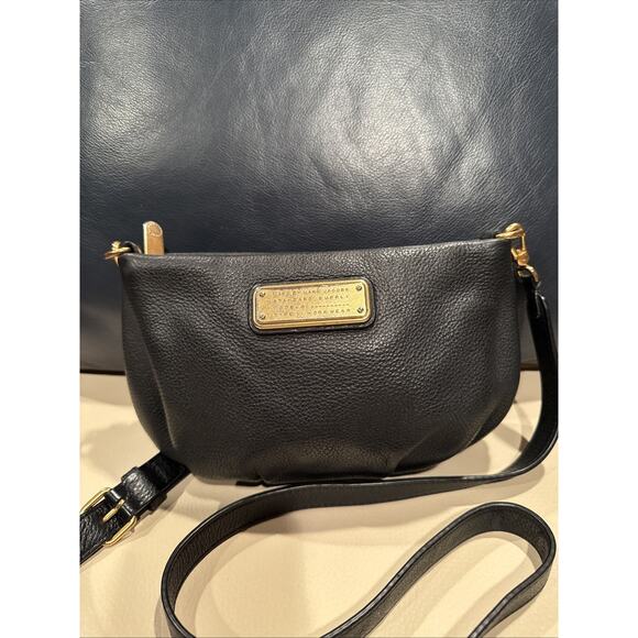Marc by Marc Jacobs Black Leather Small Crossbody Bag - Picture 1 of 10